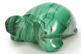 Flowery, Malachite Turtle Carving - DR Congo #317780-1